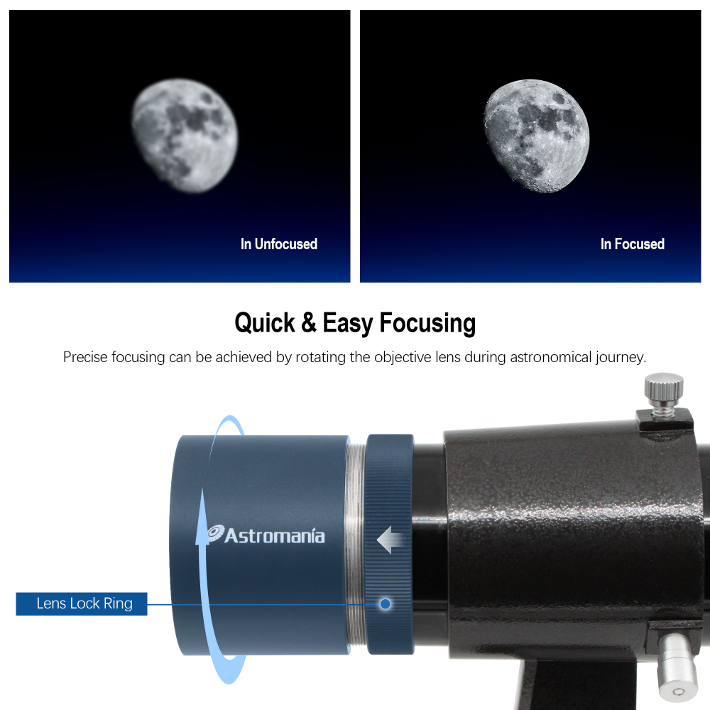 Astromania 9x50 Angled Finder Scope, Black - You will no longer need to strain your neck at difficult angles