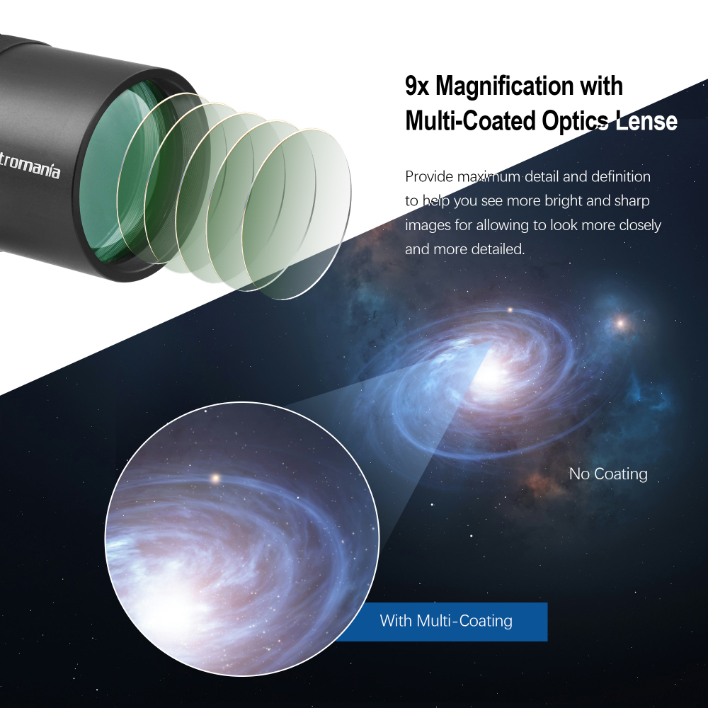 Astromania 9x50 Angled Finder Scope, Black - You will no longer need to strain your neck at difficult angles