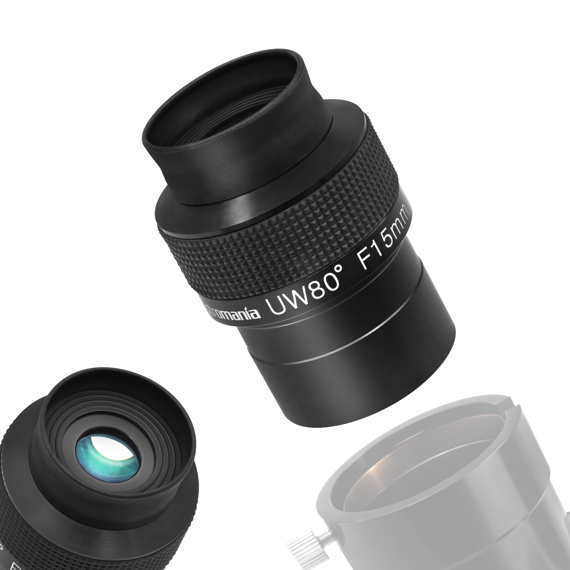 Astromania Telescope Eyepiece 2 inch 15mm - Ultra Wide 80 Degree with Fully Multi-Coated Optics - 2 inch SWA Wide Field Eyepiece Accessory for Astronomy & Stargazing - Compatible with Most Telescopes