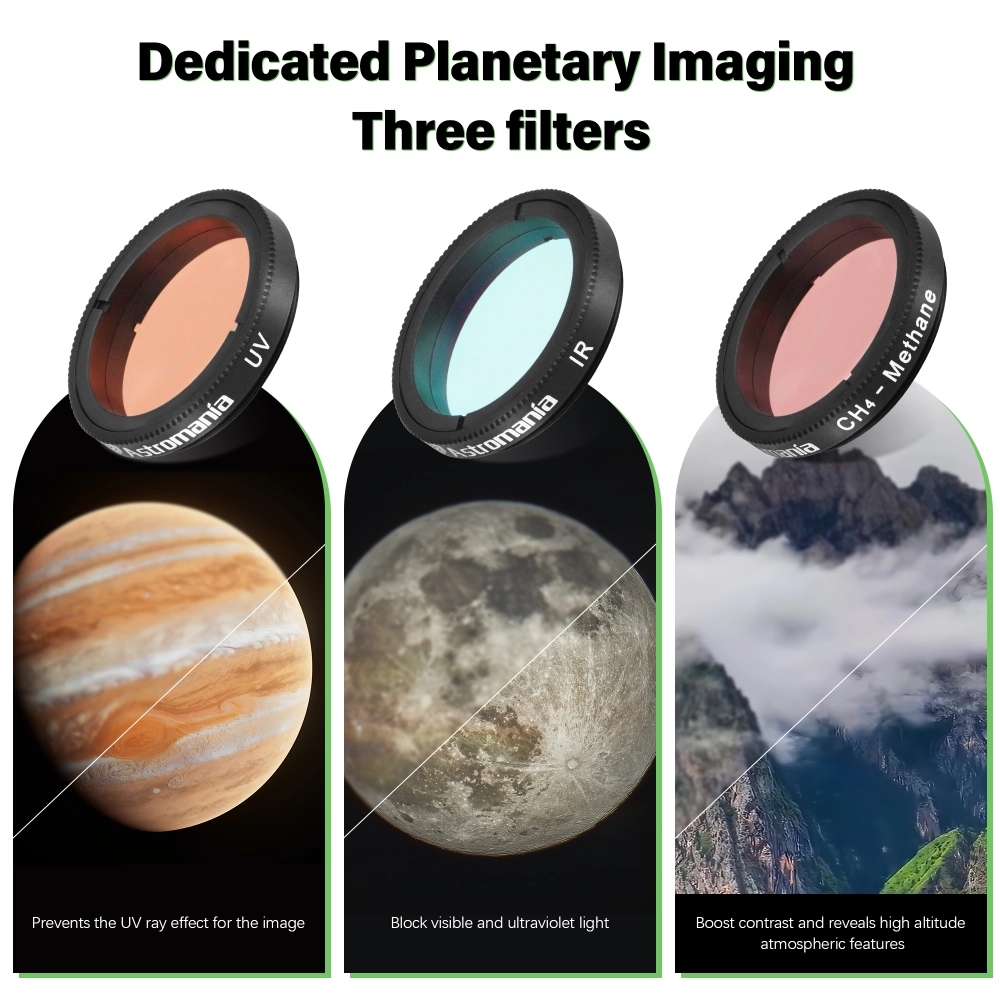 Astromania 1.25-Inch S pecialized Planetary Imaging Filter Set 3-Pieces ...