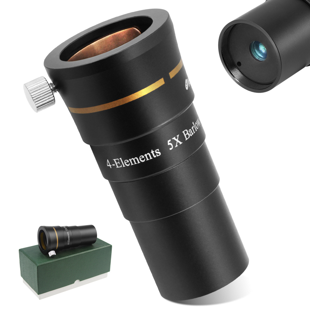 Astromania 1.25" 4-Elements 5x Barlow Lens Fully Multi-Coated Optics