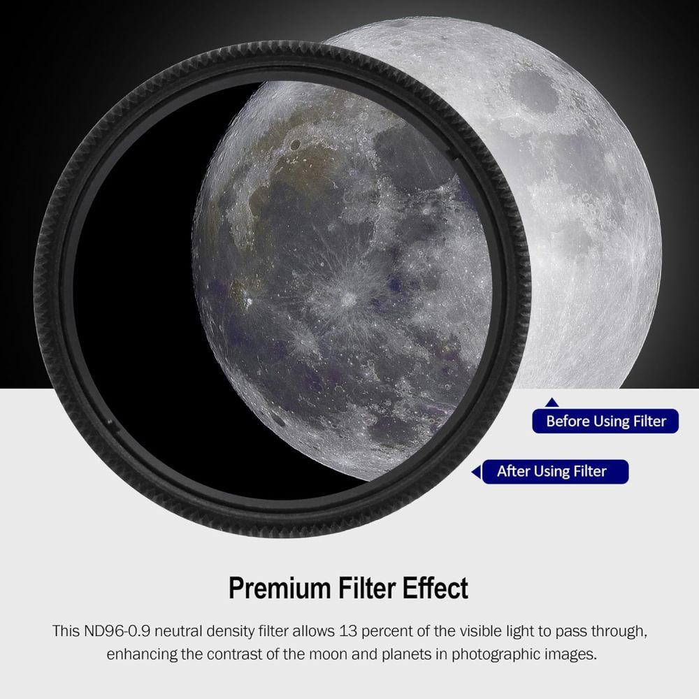 Astromania 1.25" Telescope Eyepiece & Filter Astronomical Kit with 2pcs Plossl Eyepieces, 3pcs Planetary Filters, Moon Filter and 2X Barlow Lens - A Useful Set of Accessories for Newcomer to Astronomy