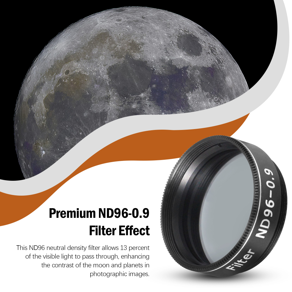 Astromania 1.25" Telescope Eyepiece and Filter Accessory Kit Deluxe Version - with 5pcs Plossl Eyepieces Set, 6pcs Colored Filter Set, Moon Filter, 2X Barlow Lens and Sturdy Carry Case