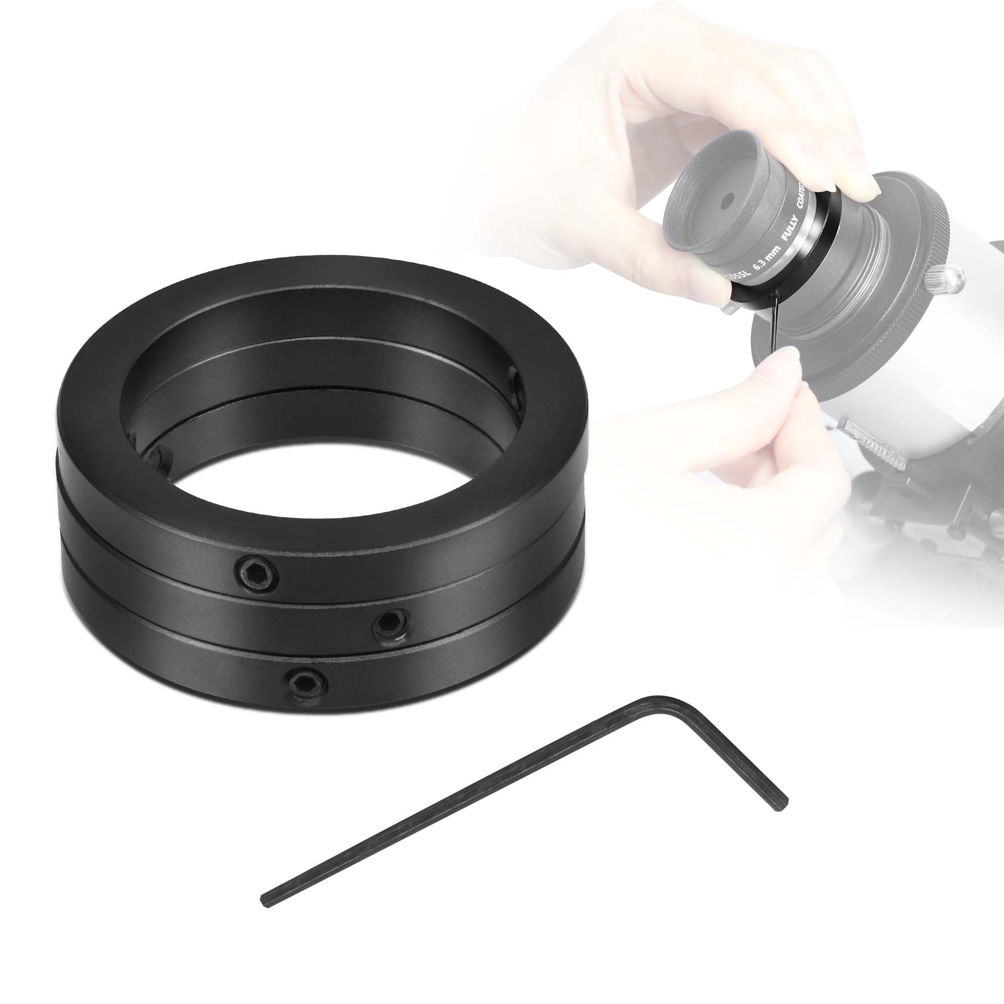 Astromania 1.25" Telescope Eyepiece Parfocal Rings, Set of Three