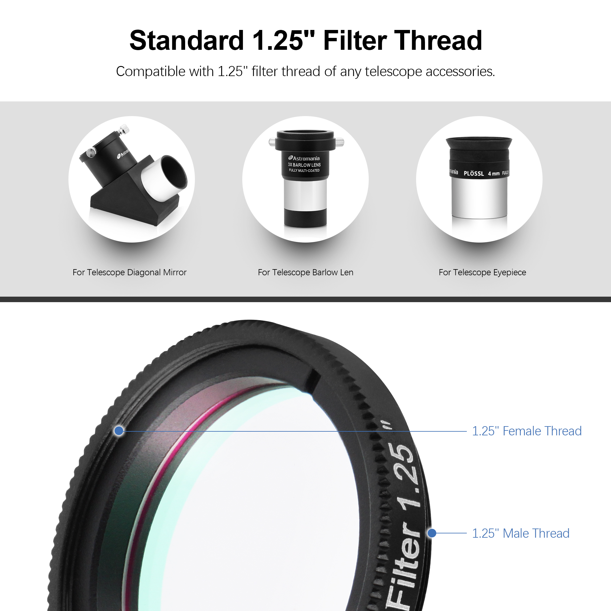 Astromania 1.25" IR CUT Filter