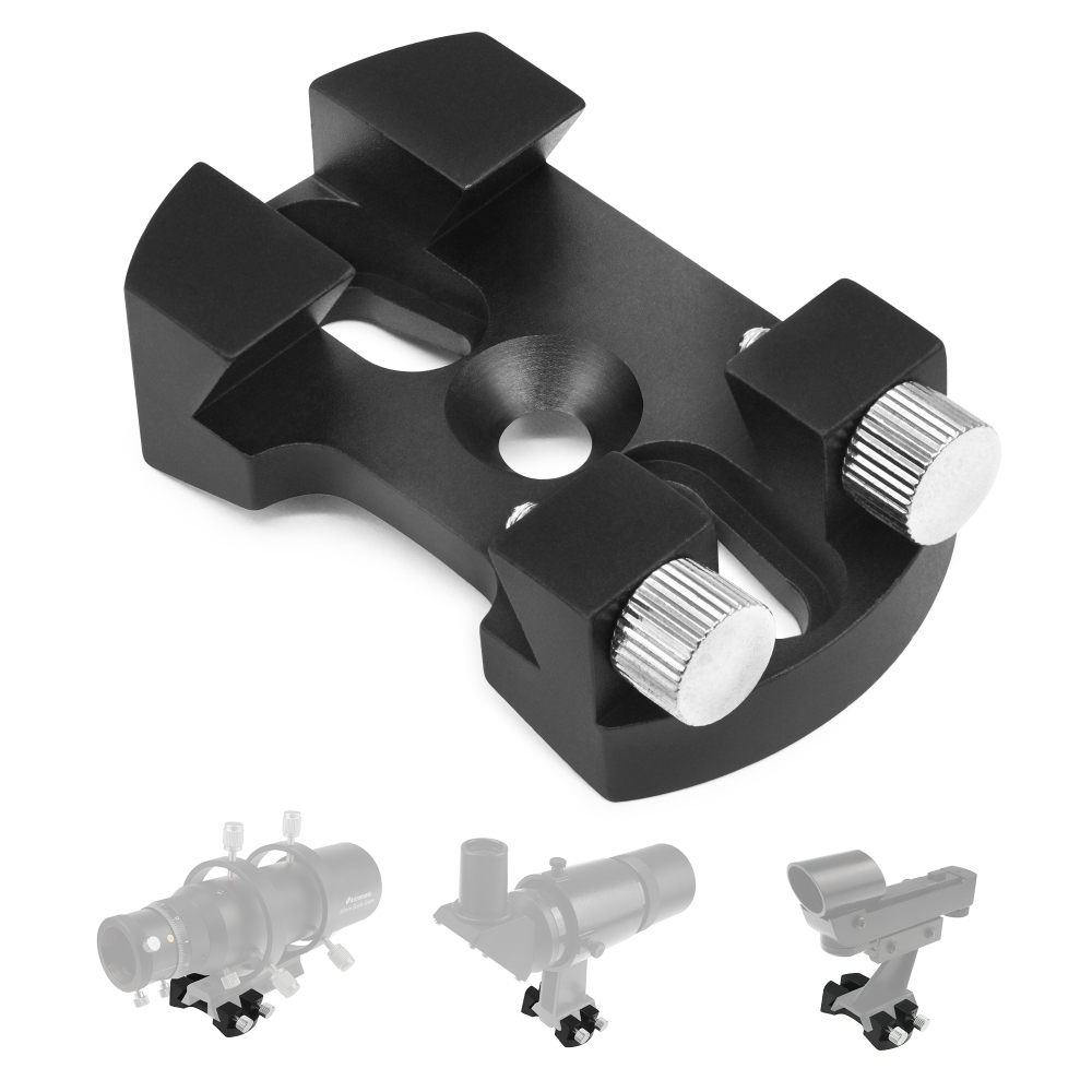 Astromania Universal Quick Release Finder Shoe Base for Schmidt Cassegrains and Other Telescope 130-400mm Diameter