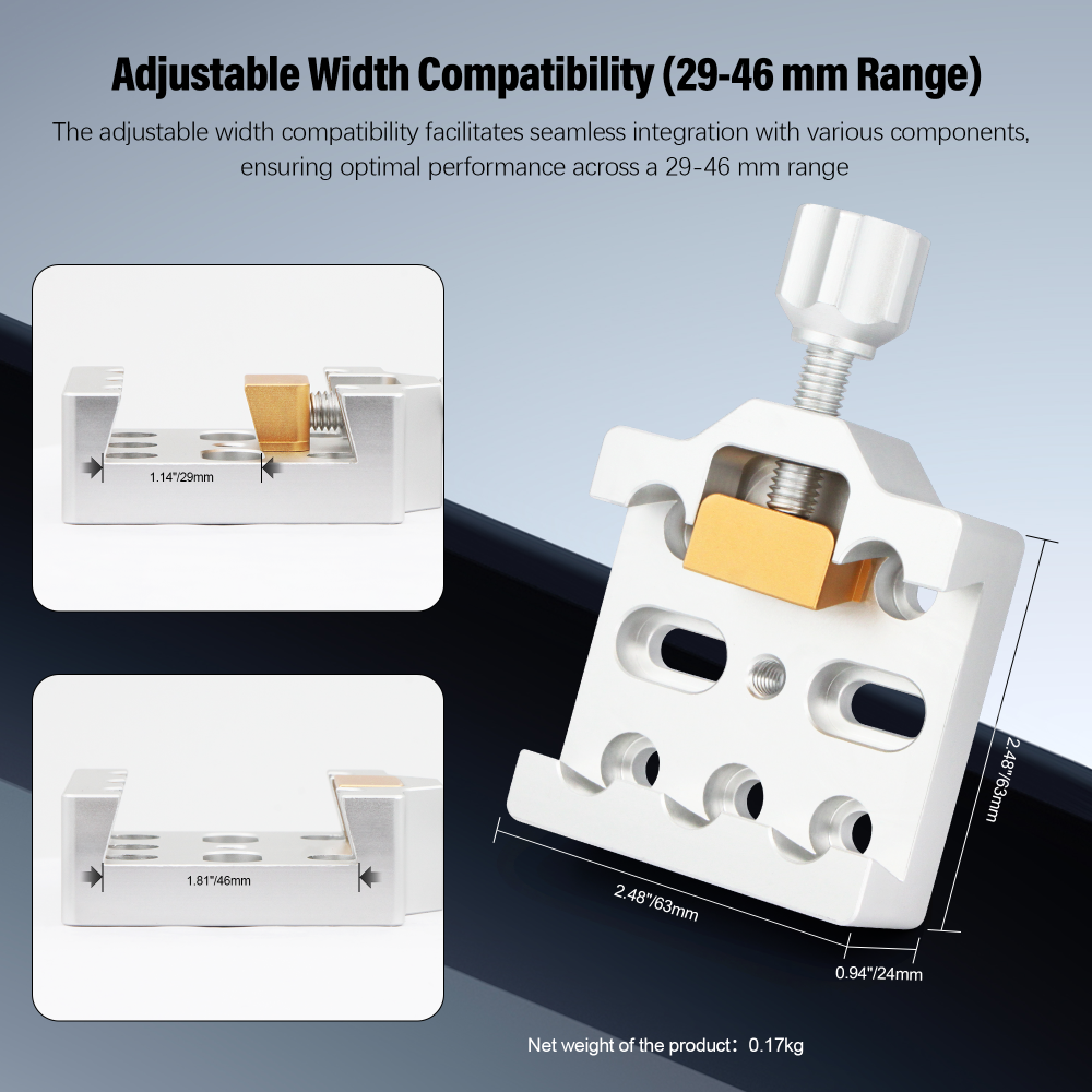 Astromania Middle-sizes dovetail with one screw - for telescopes and cameras