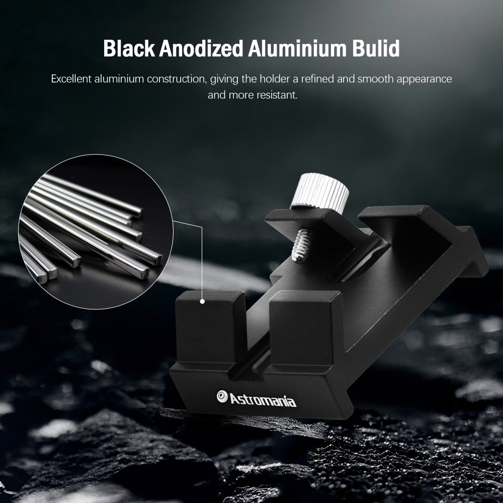 Astromania Schmidt-Cassegrain Finder Scope Base - Attach standard finder scope,Laser Pointer bracket or reflex sight bracket - The clamp in the bottom