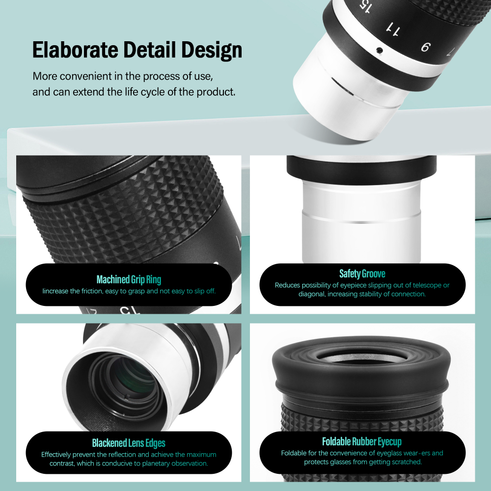 Astromania 1.25" 7-21mm Zoom Eyepiece for Telescope