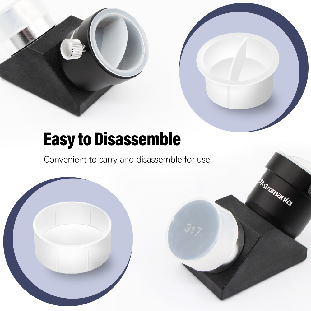 Astromania Dust Caps Set for 1.25" Telescope Eyepieces or Other Accessories - 5 dust caps and 5 dust plugs, Brand New