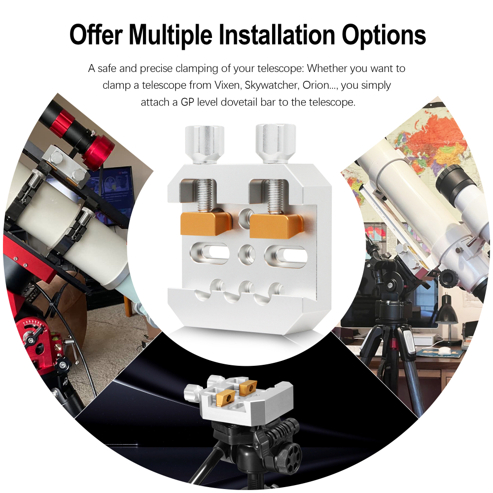 Astromania Premium Dovetail Clamp for Telescopes and Cameras
