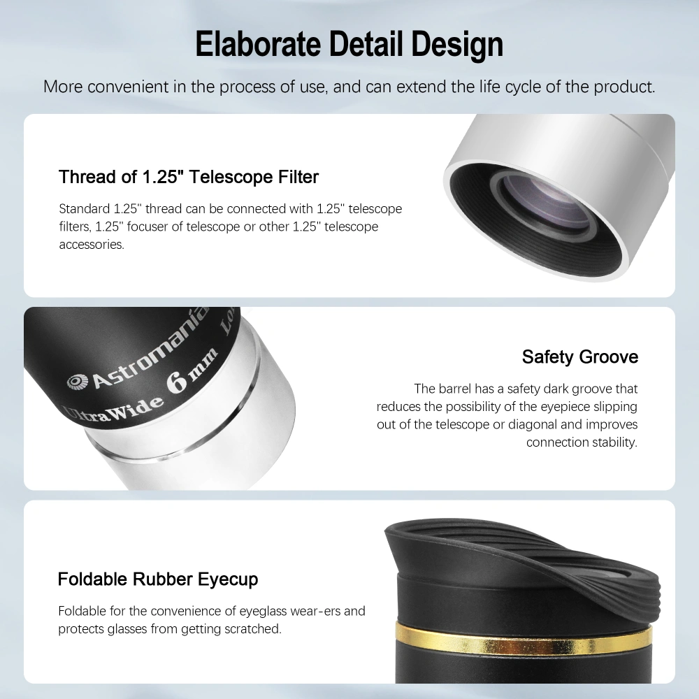 Astromania Telescope Eyepiece 1.25 inch HD Fully Multi Coated