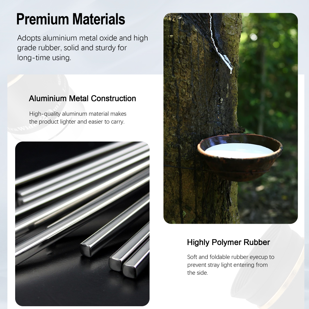 Astromania Telescope Eyepiece 1.25 inch HD Fully Multi Coated Telescope Accessory, 66 Degree Ultra Wide Angle Eyepiece for Astronomy Telescope, Long Eye Relief HD 20mm Wide Angle Telescope Eyepiece