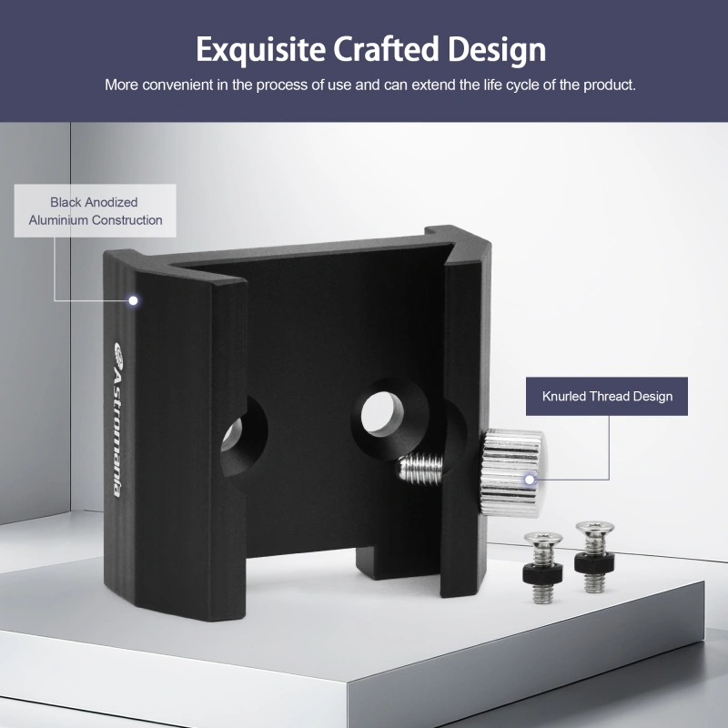 Astromania Dovetail Mounting Base With 2 Holes for M4 Screws