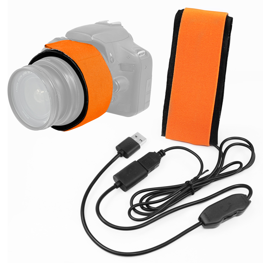 Astromania 40cm USB Lens Heater Warmer Dew Heater Strip - Stepless Temperature Regulator for Universal Camera and Telescopes Lens Less Than 3.15 inch