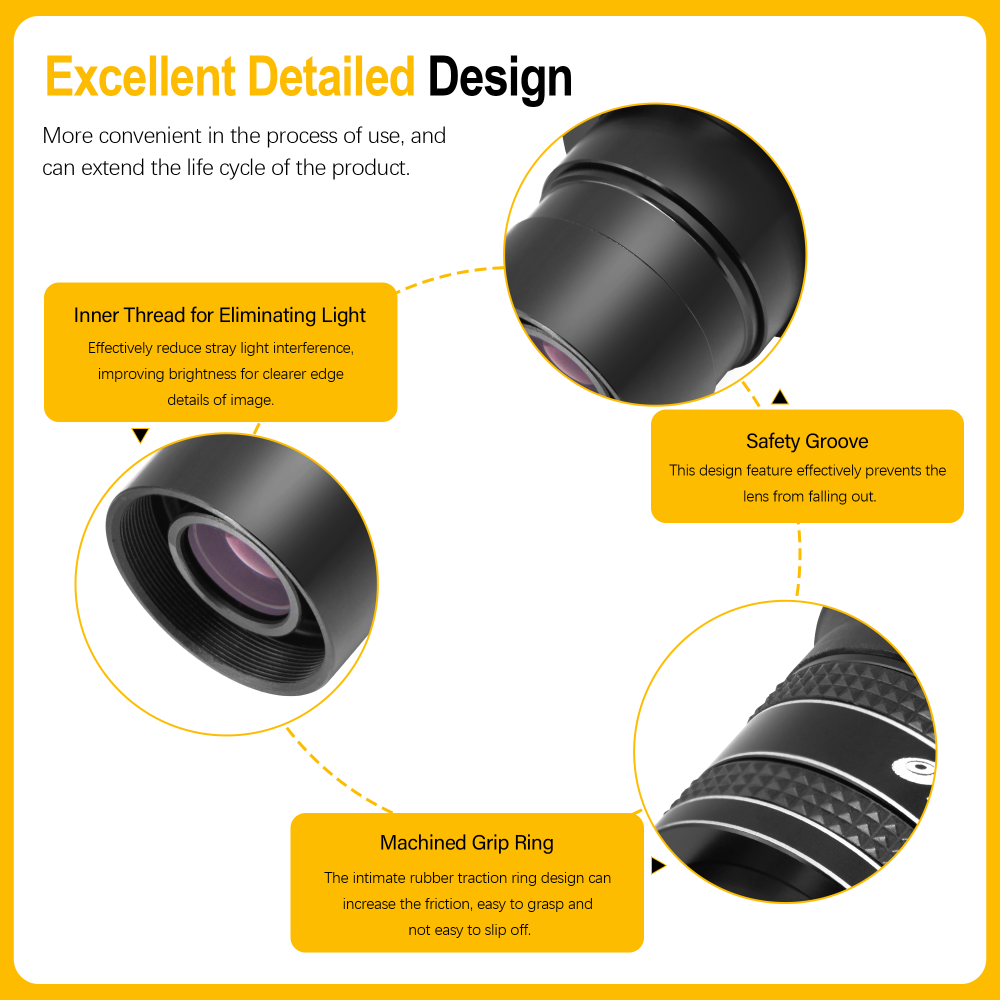 Astromania 1.25" 9mm 58-Degree Planetary Eyepiece For Telescope