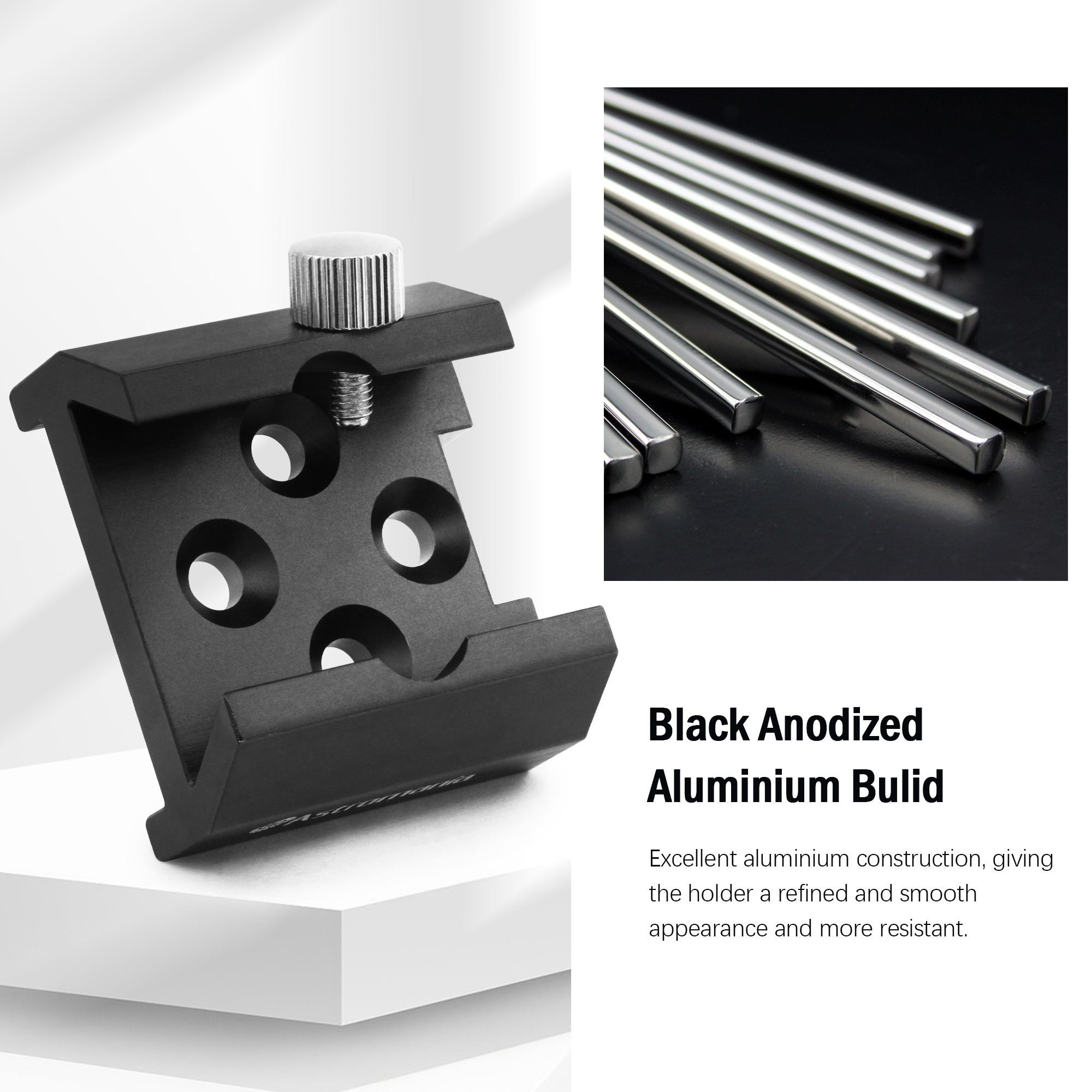 Astromania Dovetail Mounting Base With 4 Holes for M4 Screws