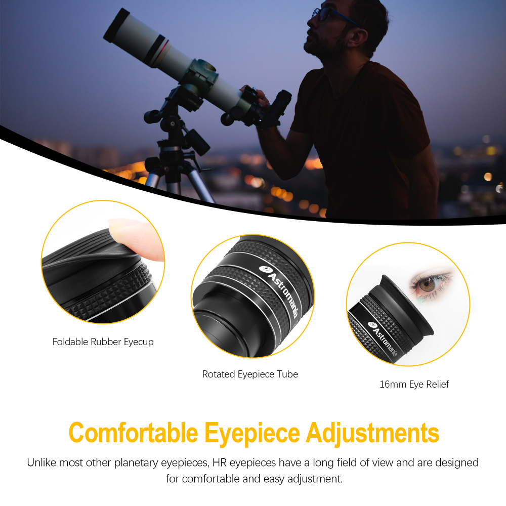 Astromania 1.25" 9mm 58-Degree Planetary Eyepiece For Telescope
