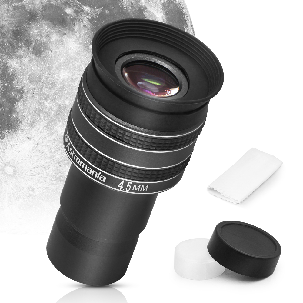 Astromania Telescope Eyepiece 4.5mm, Wide Angle 58 Degree Apparent Field Planetary Eyepiece for 1.25 inch Astronomy Telescope & Filter, Fully Multi-Coated Telescope Accessory for Planetary Observation