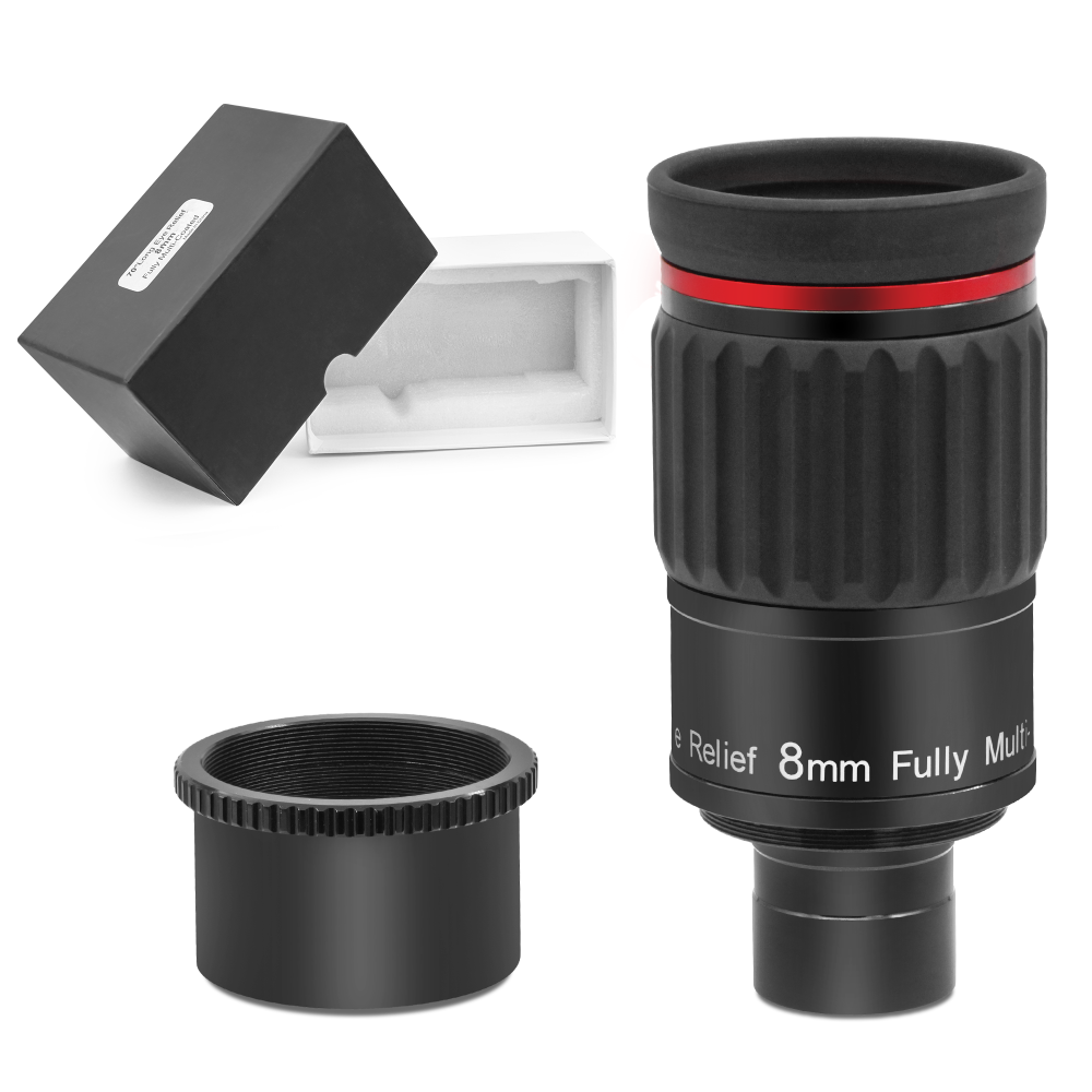 Astromania 1.25"/2"- 8mm 70 Degree Super Wide Angle (SWA) - mean you always enjoy a huge field of view