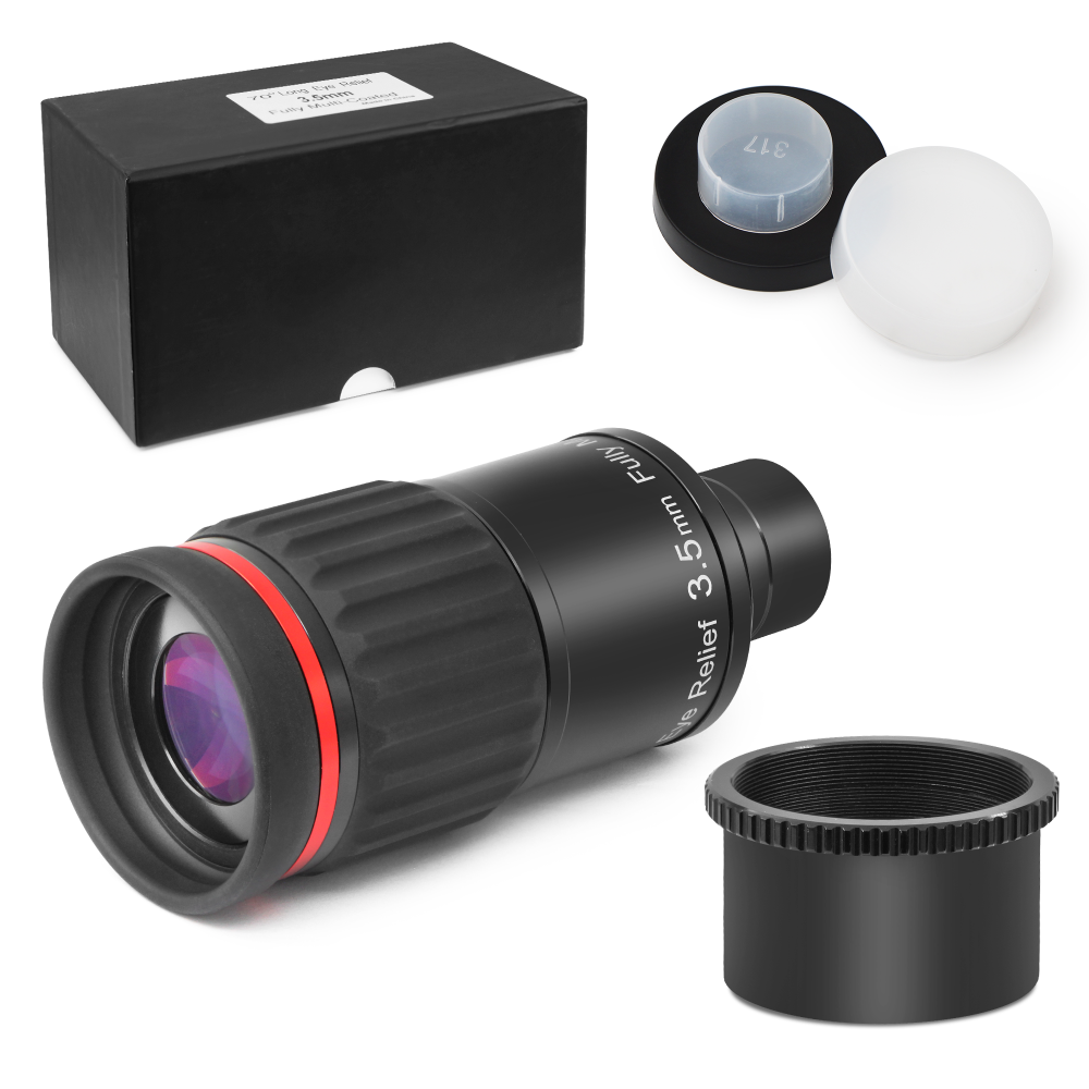 Astromania 1.25"/2"- 3.5mm 70 Degree Super Wide Angle (SWA) - mean you always enjoy a huge field of view