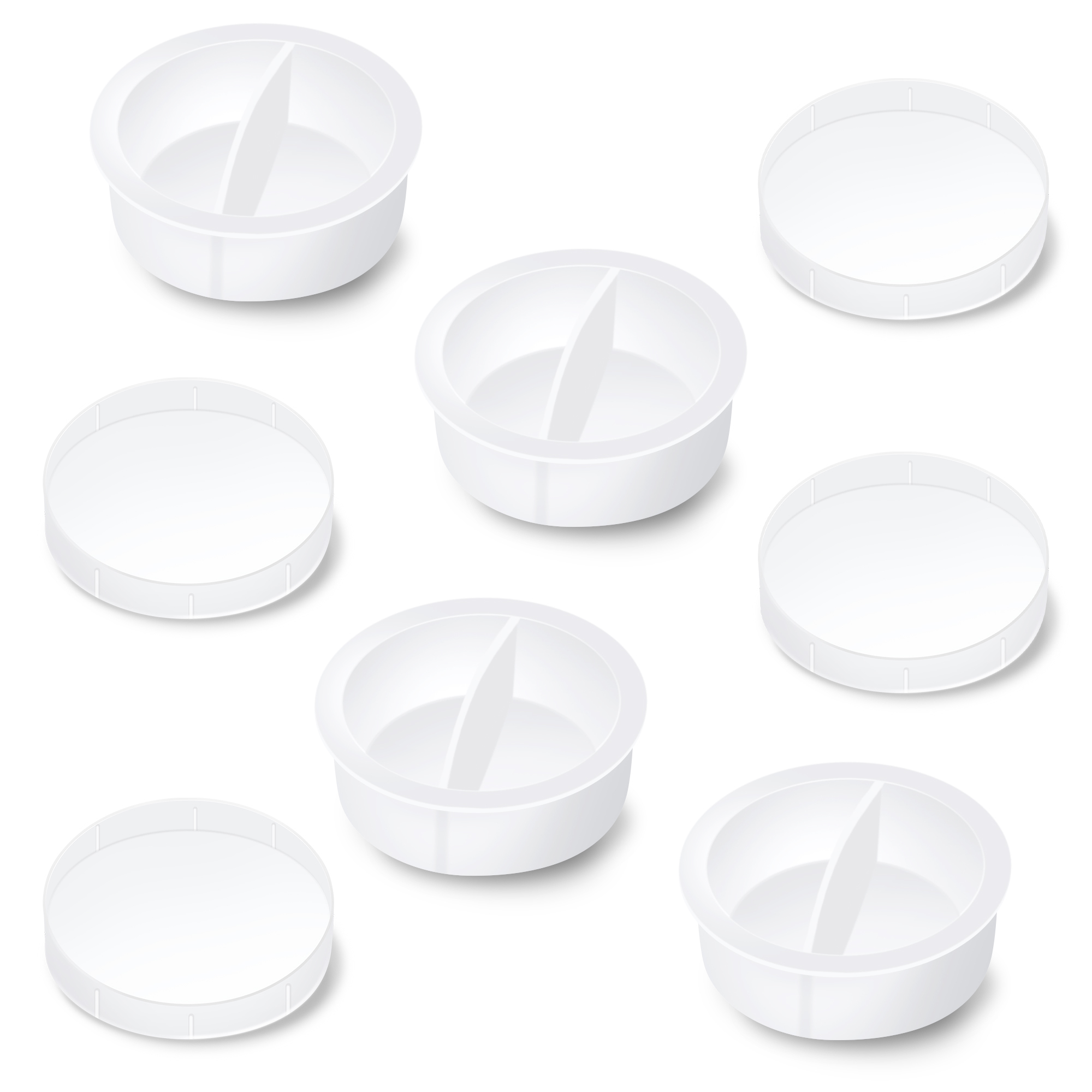 Astromania 2 Inch Telescope Eyepiece Dust Caps Set for Barlow Lens, T Adapter, Diagonal and Other Telescope Accessories, Including 4 Dust Caps and 4 Dust Plugs