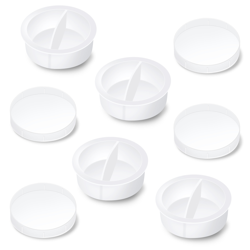 Astromania 2 Inch Telescope Eyepiece Dust Caps Set for Barlow Lens, T Adapter, Diagonal and Other Telescope Accessories, Including 4 Dust Caps and 4 Dust Plugs