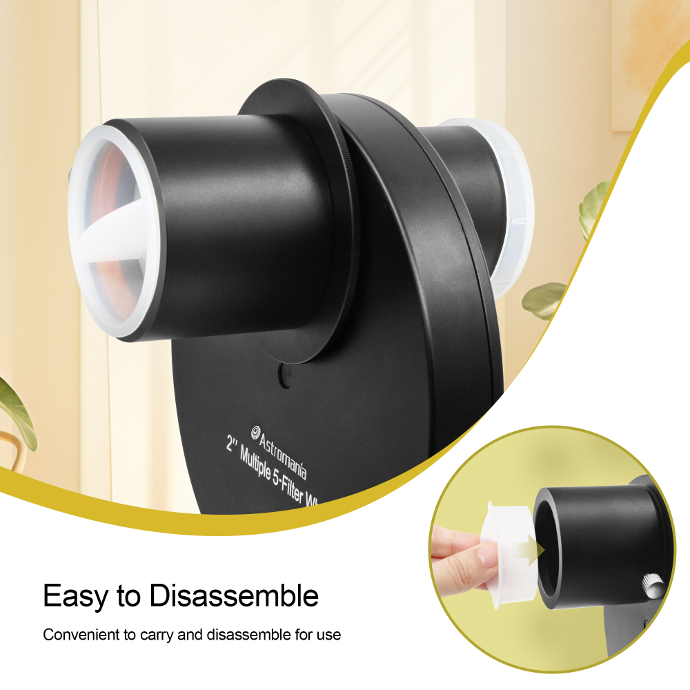 Astromania 2 Inch Telescope Eyepiece Dust Caps Set for Barlow Lens, T Adapter, Diagonal and Other Telescope Accessories, Including 4 Dust Caps and 4 Dust Plugs