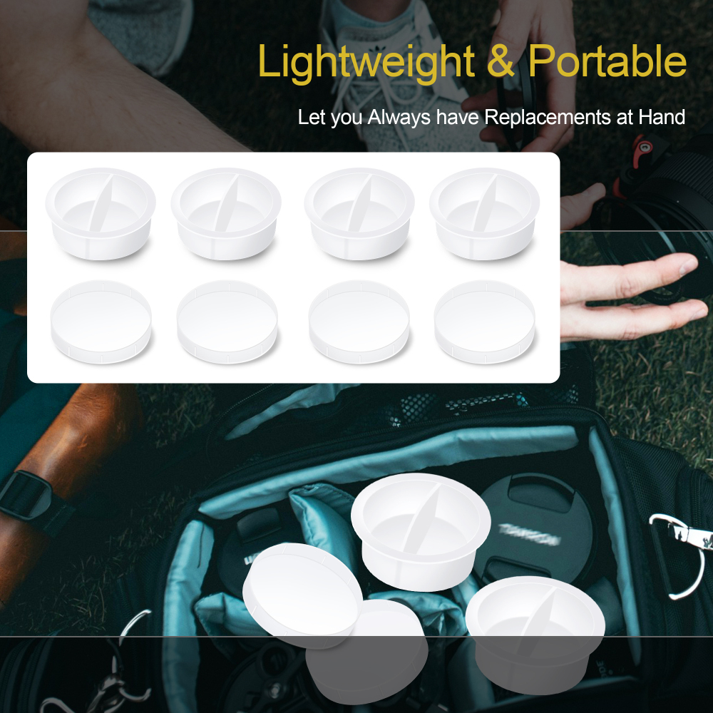 Astromania 2 Inch Telescope Eyepiece Dust Caps Set for Barlow Lens, T Adapter, Diagonal and Other Telescope Accessories, Including 4 Dust Caps and 4 Dust Plugs
