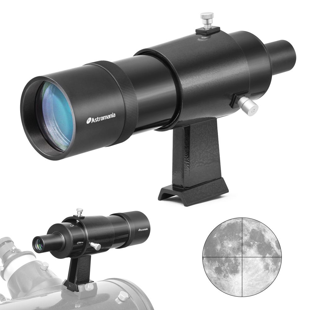 Astromania 9x50 Finder Scope, Black - it provides both a bright image and comfortable viewing