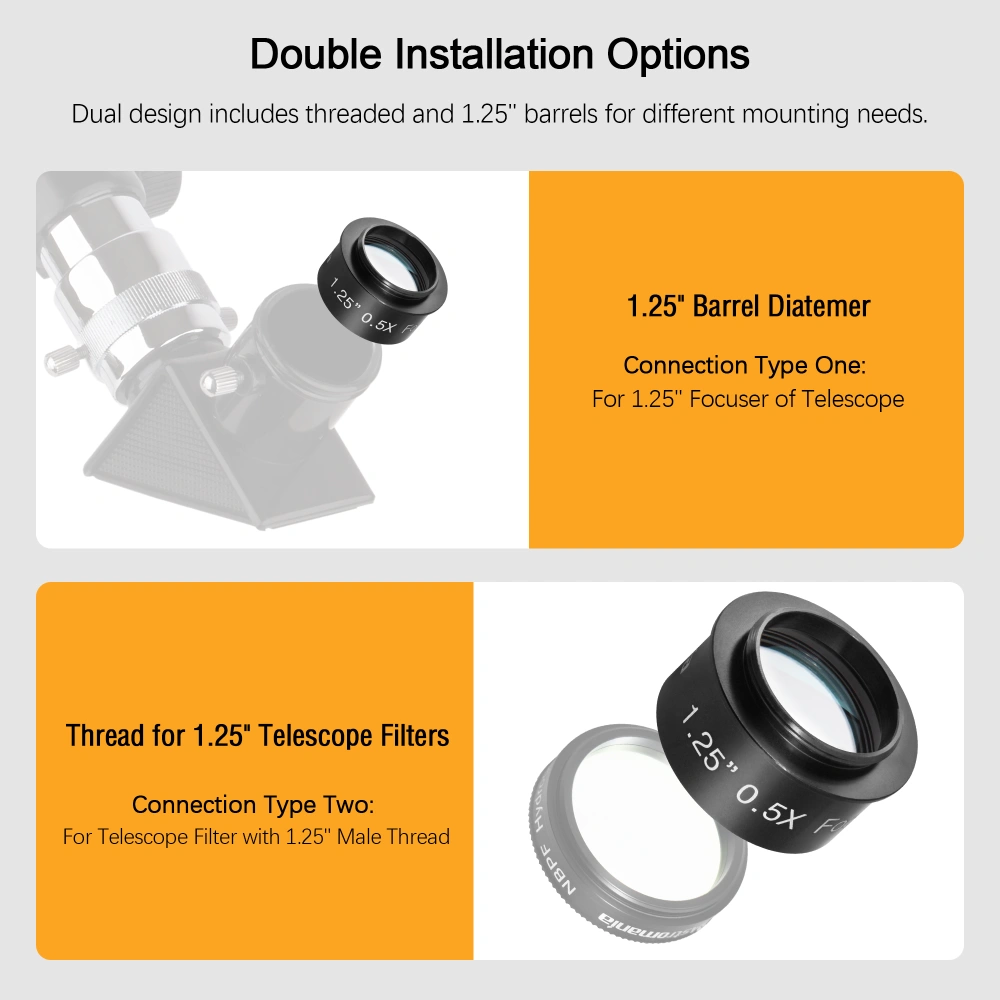 Astromania Reducer Corrector C-Mount Standard for C