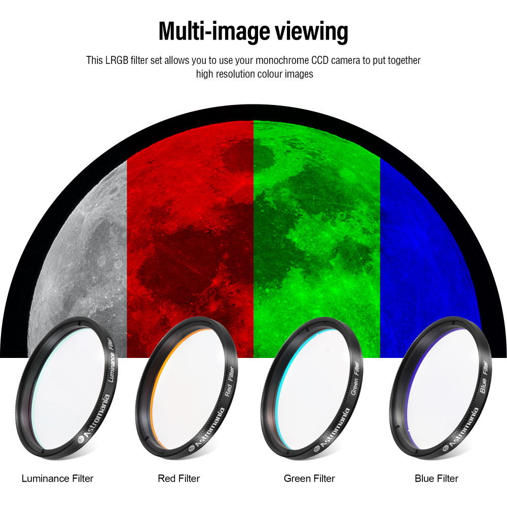 Astromania Telescope LRGB 2 Inch Filter Set