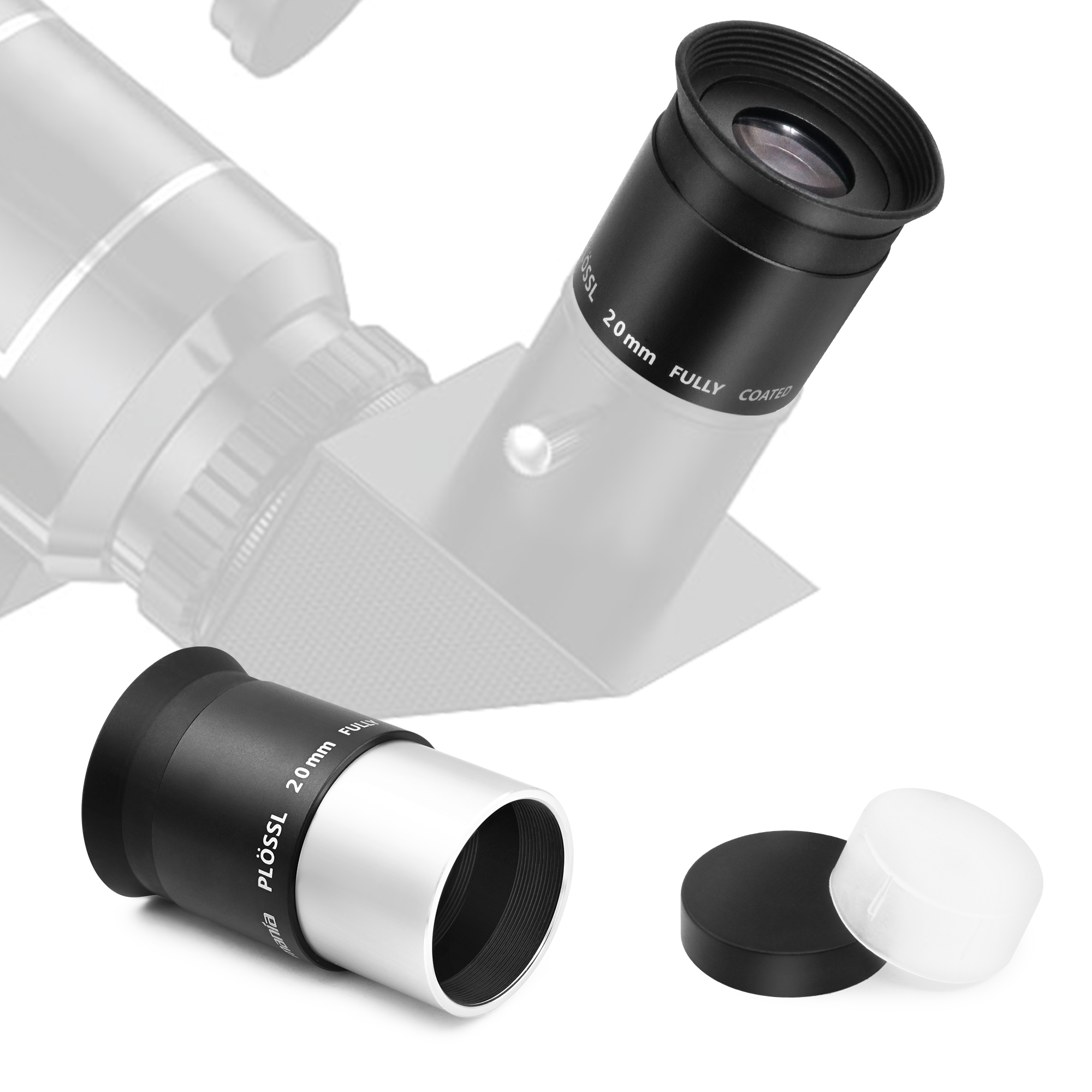 Astromania 1.25 Inch 25mm Plossl Telescope Eyepiece - 4-Element Design, Threaded For Filters