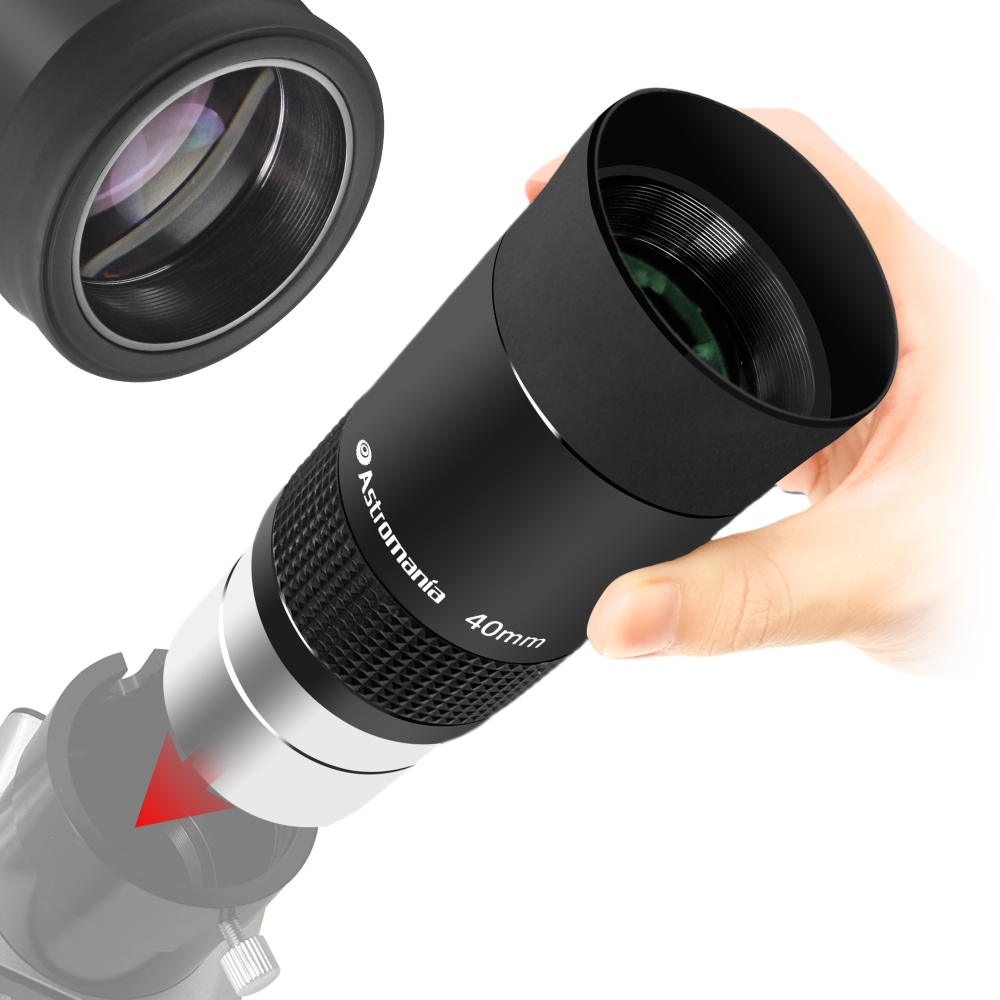 Astromania 2" Kellner FMC 55-Degree eyepiece - 40mm - wide field eyepices with comfortable viewing position