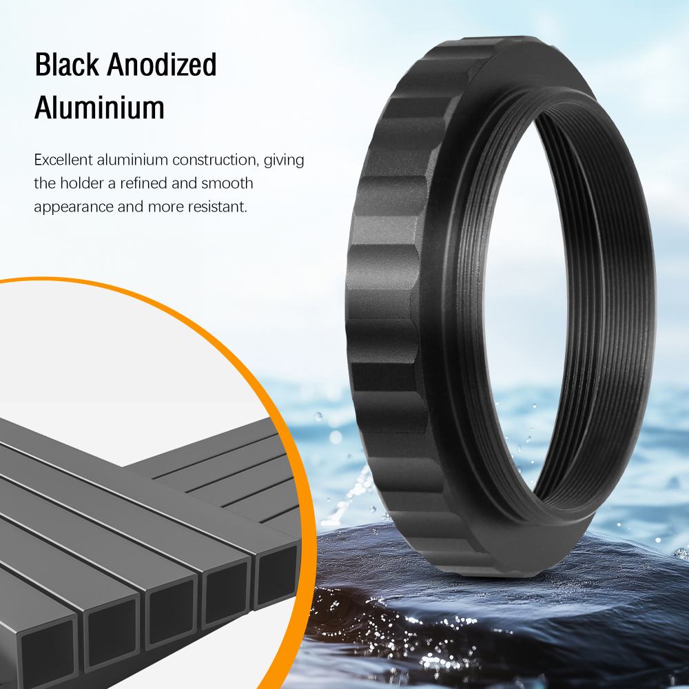 Astromania M48X0.75 (2" Filter) Female to M42X0.75 T/T2 Male Thread Telescope Adapter