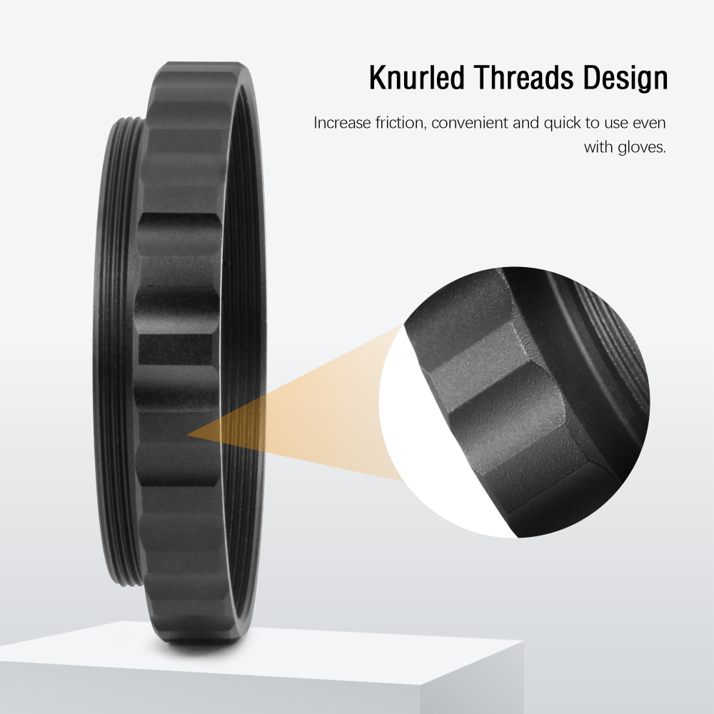 Astromania M48X0.75 (2" Filter) Female to M42X0.75 T/T2 Male Thread Telescope Adapter