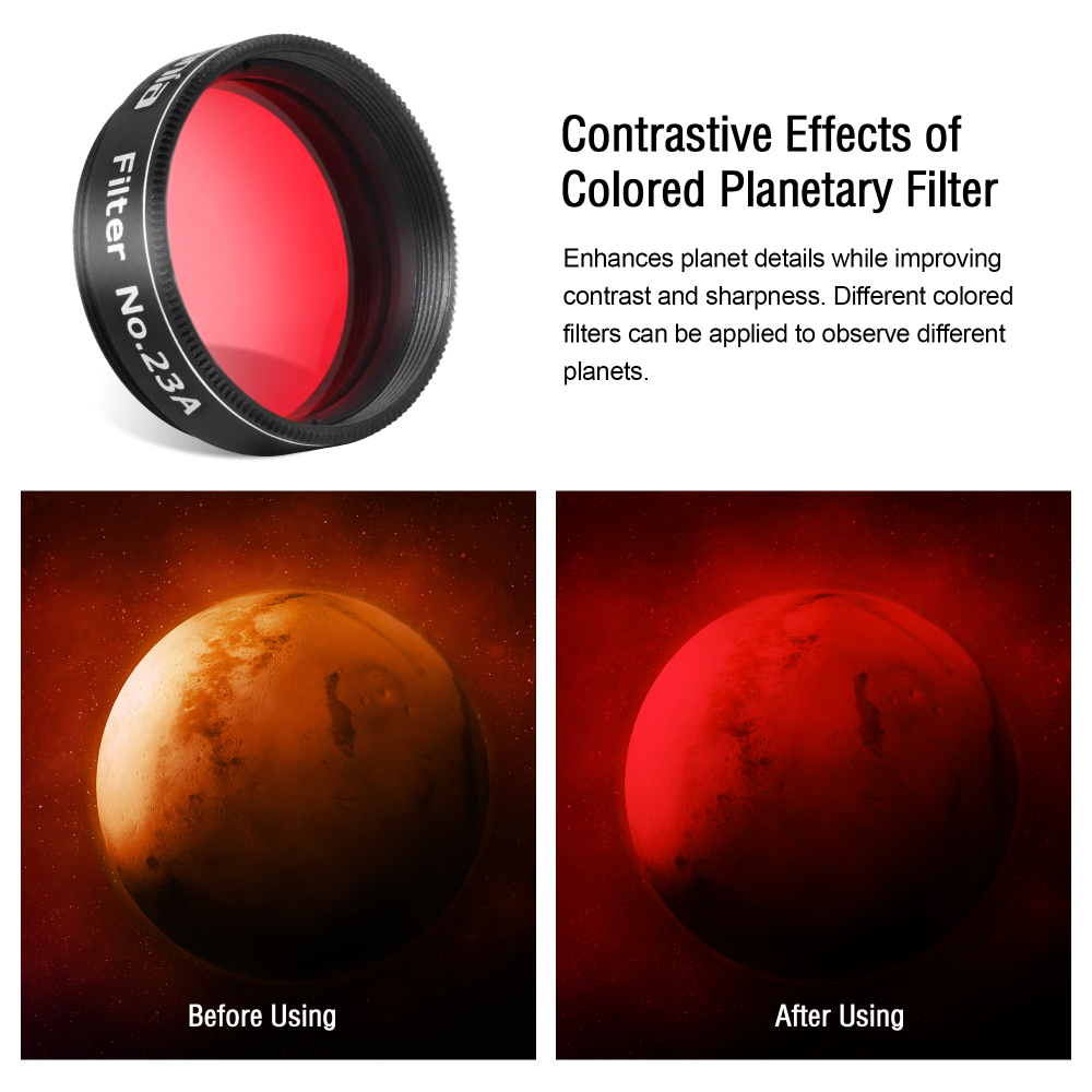 Astromania 1.25" Color / Planetary Filter - #23A Red
