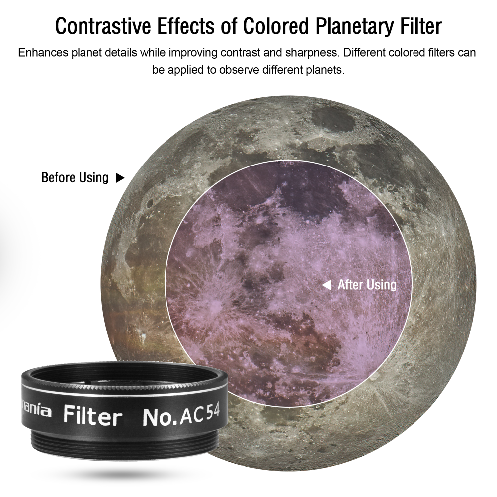 Astromania 1.25" Color / Planetary Moon Filter for Telescope - #AC54