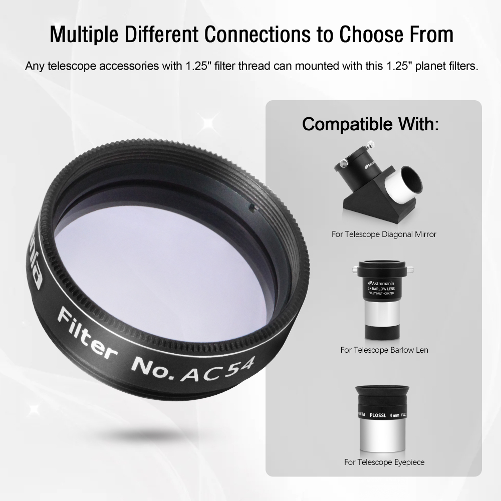 Astromania 1.25" Color / Planetary Moon Filter for Telescope - #AC54