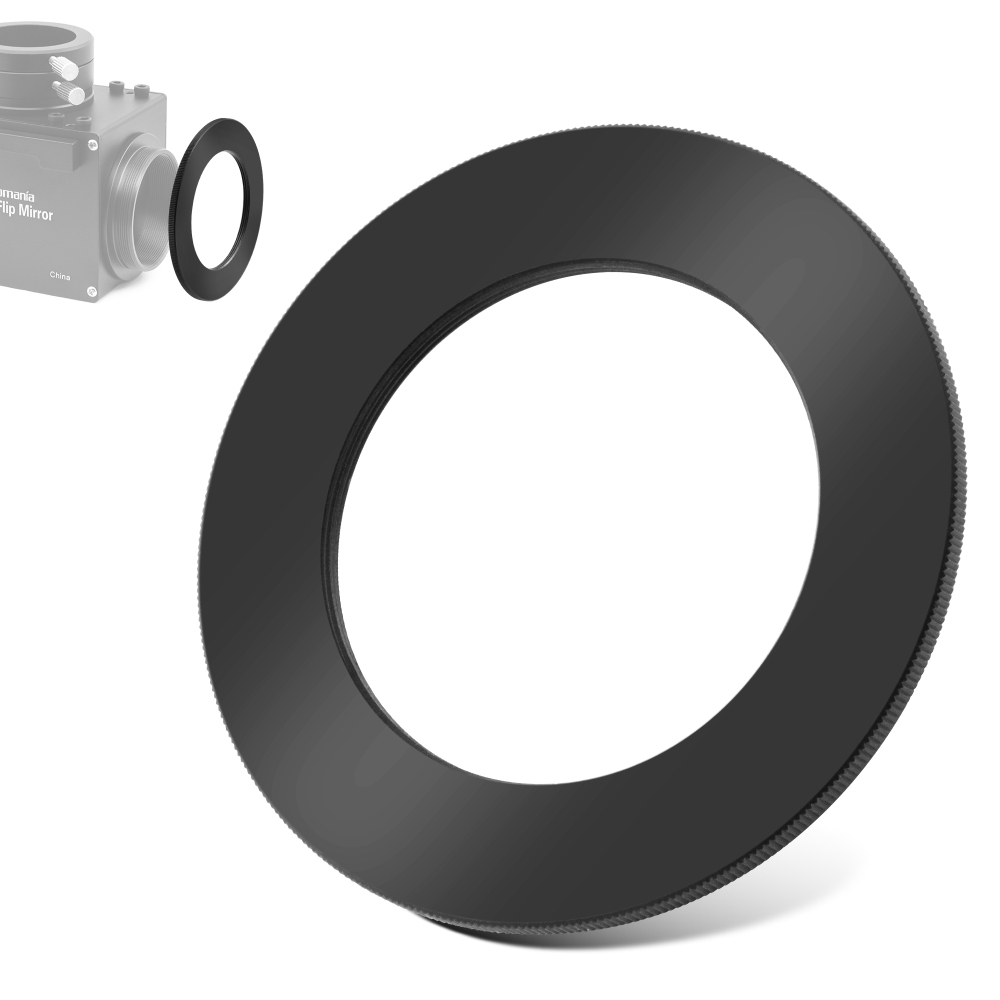 Astromania M42x0.75 Female Rotation Lock Ring Telescope Adapter, Metal Aluminum Telescope Accessories to Mount to Adapter with M42 T/T2 Male Thread for Astronomical Telescope