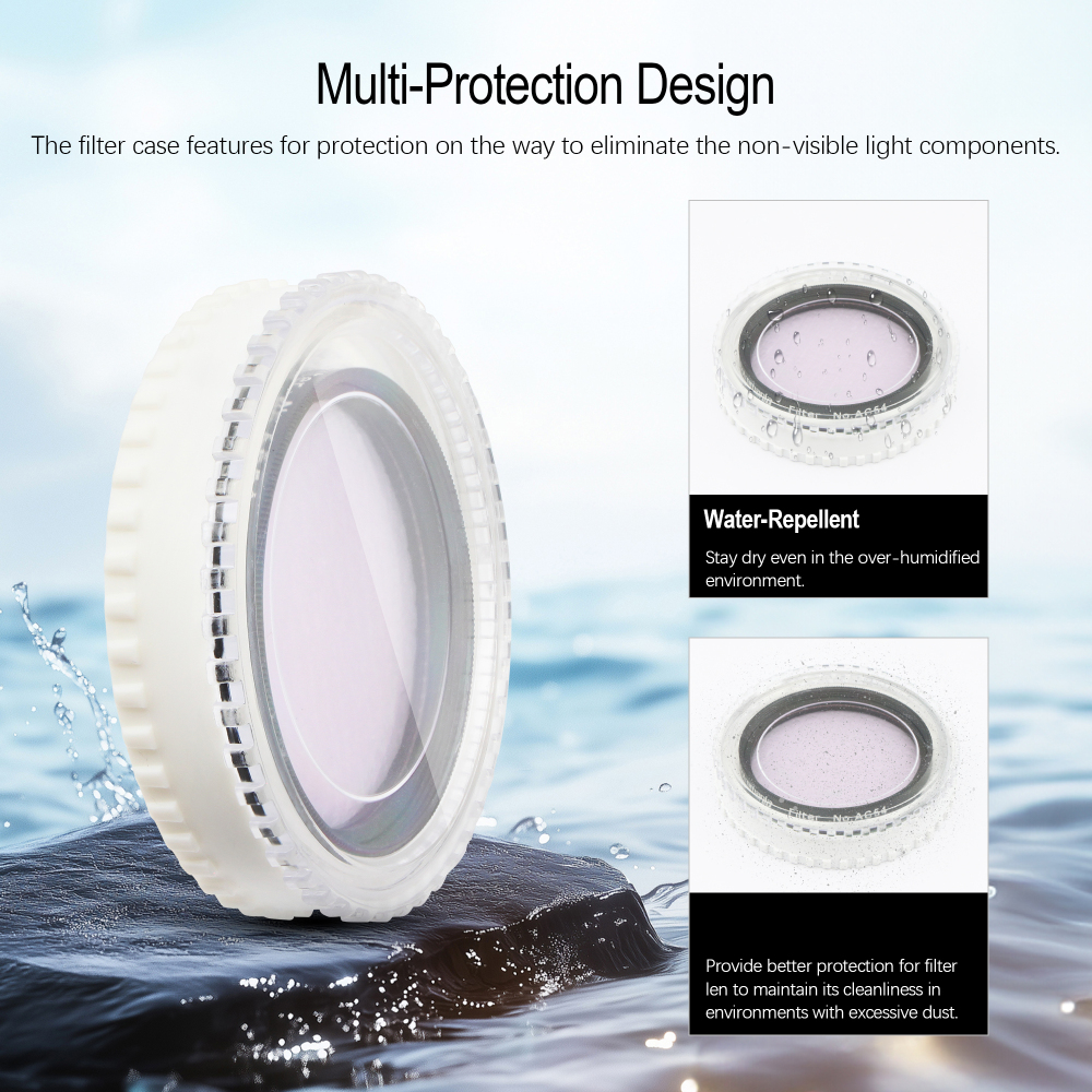 Astromania Telescope Filter 2 Inches, Moon Filter Aluminum Frame for Astronomical Telescope Eyepiece, Telescope Planetary Color filter Suitable for Enhancing Contrast in Lunar Observation - #AC54