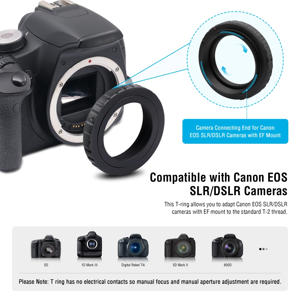 Astromania Telescope Camera Adapter, T2 T Ring and T Adapter M42x0