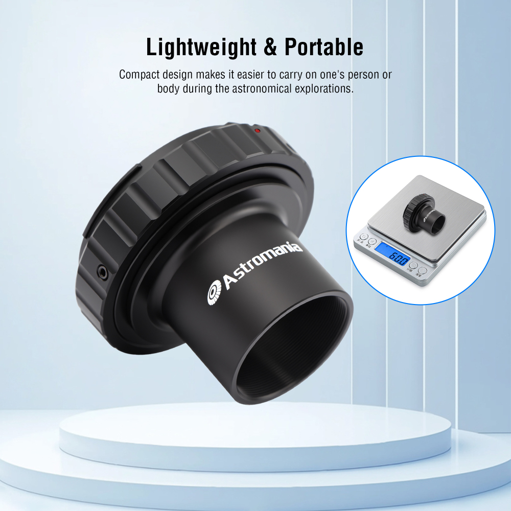 Astromania T-Adapter 1.25 Inches to M42 T-Mount & T2 T Ring Kit Compatible for Minolta SLR/DSLR Cameras with AF Bayonet, Metal Telescope Photo Camera DSLR Adapter Accessories for Astrophotography