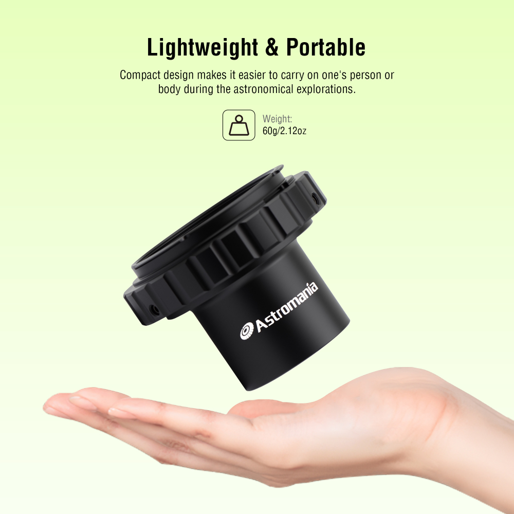 Astromania T2 T Ring and M42 T-Mount Telescope Camera Adapter, T-Ring for Nikon SLR/DSLR Camera with F-Bayonet & T Adapter 1.25 inches Astrophotography Telescope Accessory Fit for Astronomy Telescopes