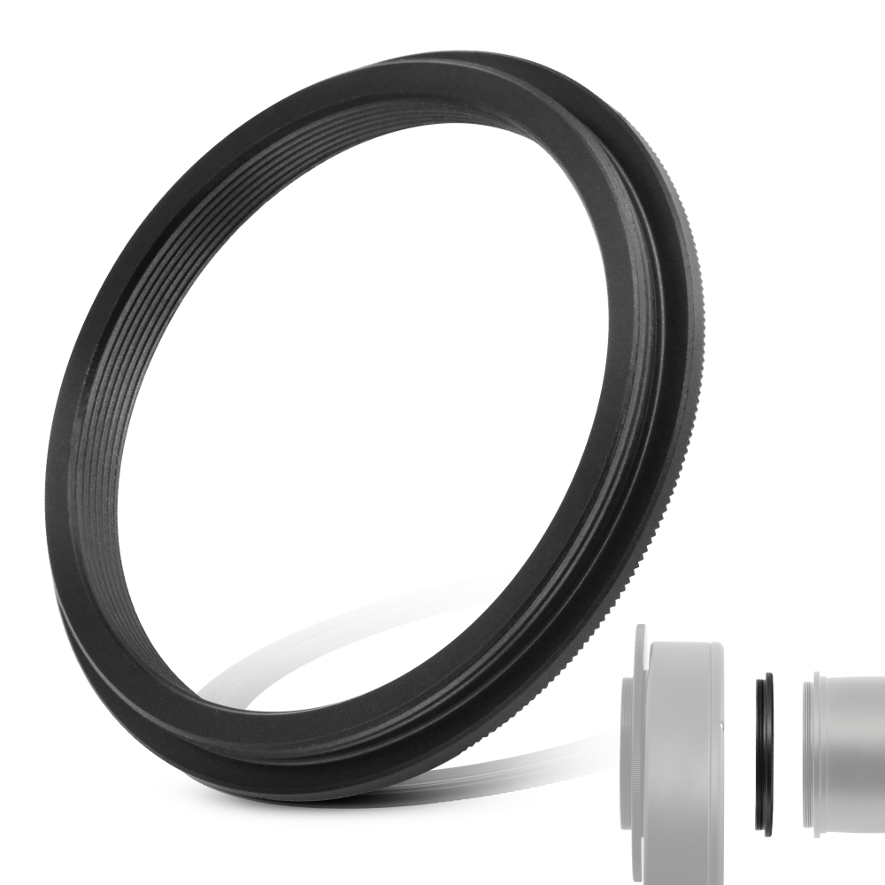 Astromania M54X0.75 Male to M48X0.75 Female Thread Telescope Adapter, Metal Aluminum Telescope Accessories for Mounting 2 Inch Filter Wheel to Astronomical Telescopes