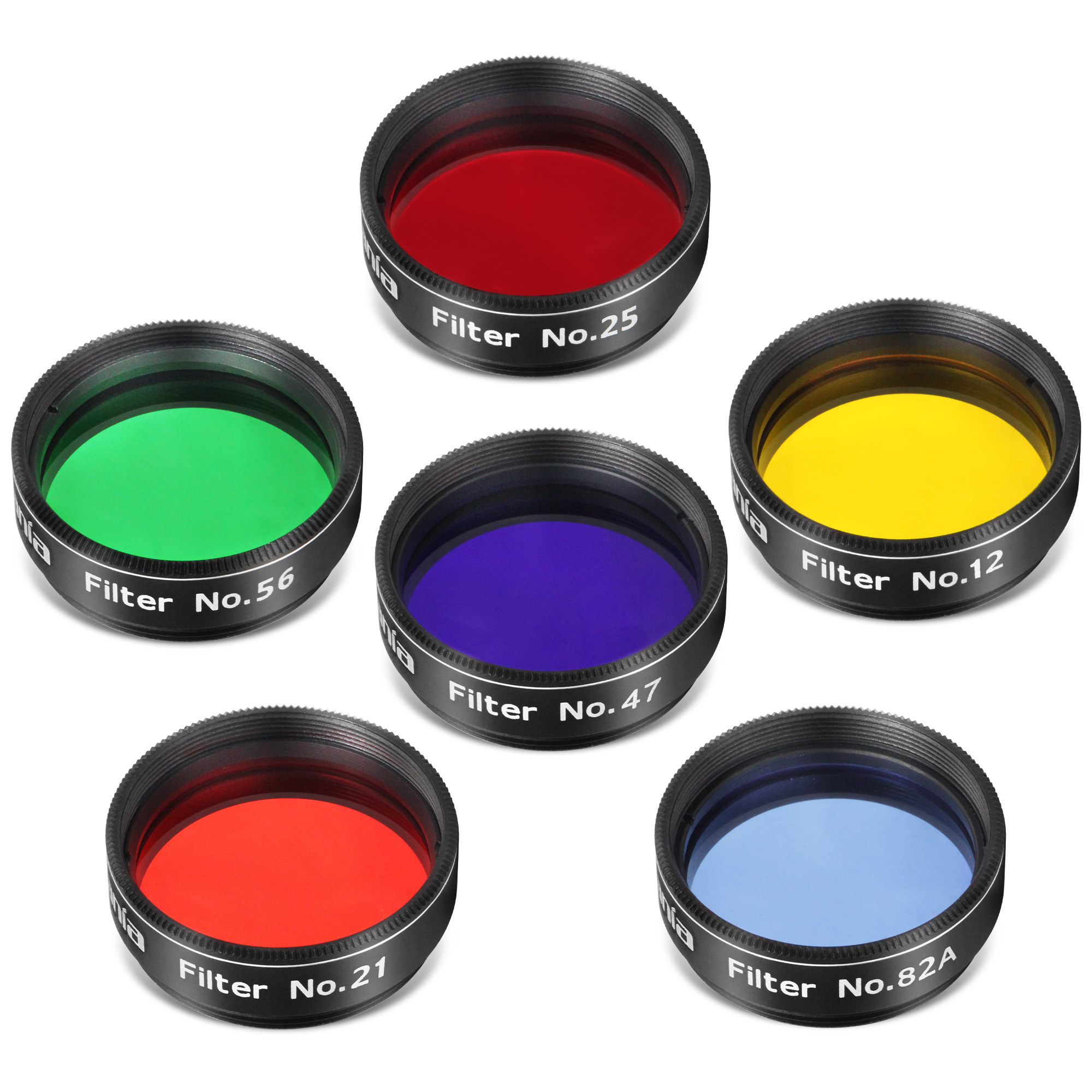 Color Enhance Filter Astromania Telescope Filter Set, 1.25 inches Six Color Filters Kit (Red ...