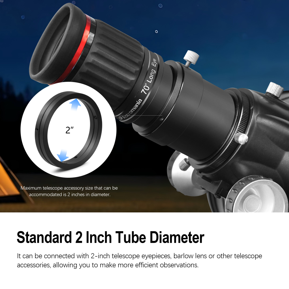Astromania 2" Parfocal Telescope Eyepiece Rings, Set of Two