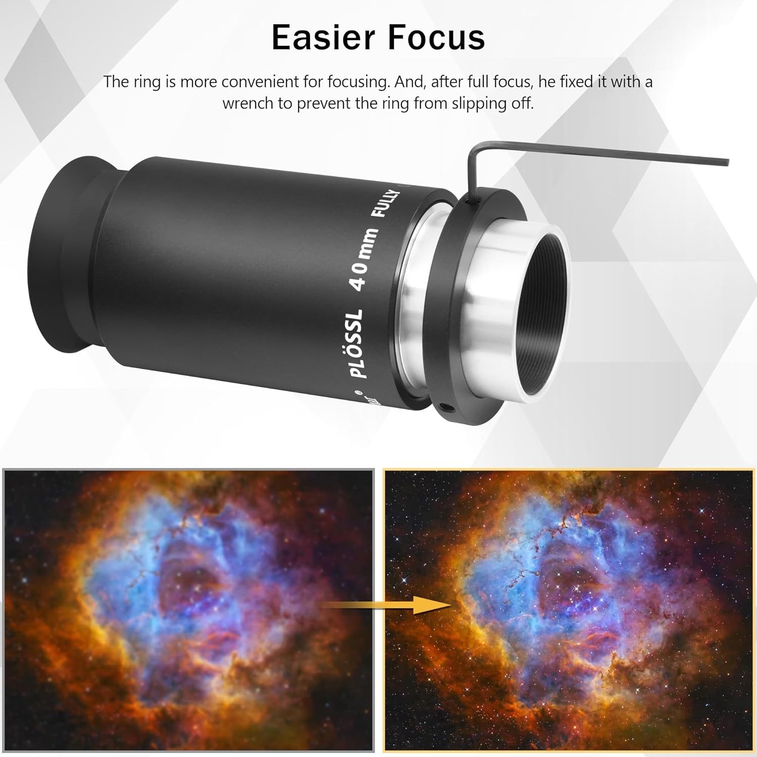 Astromania 1.25" Telescope Eyepiece Parfocal Rings, Set of Three