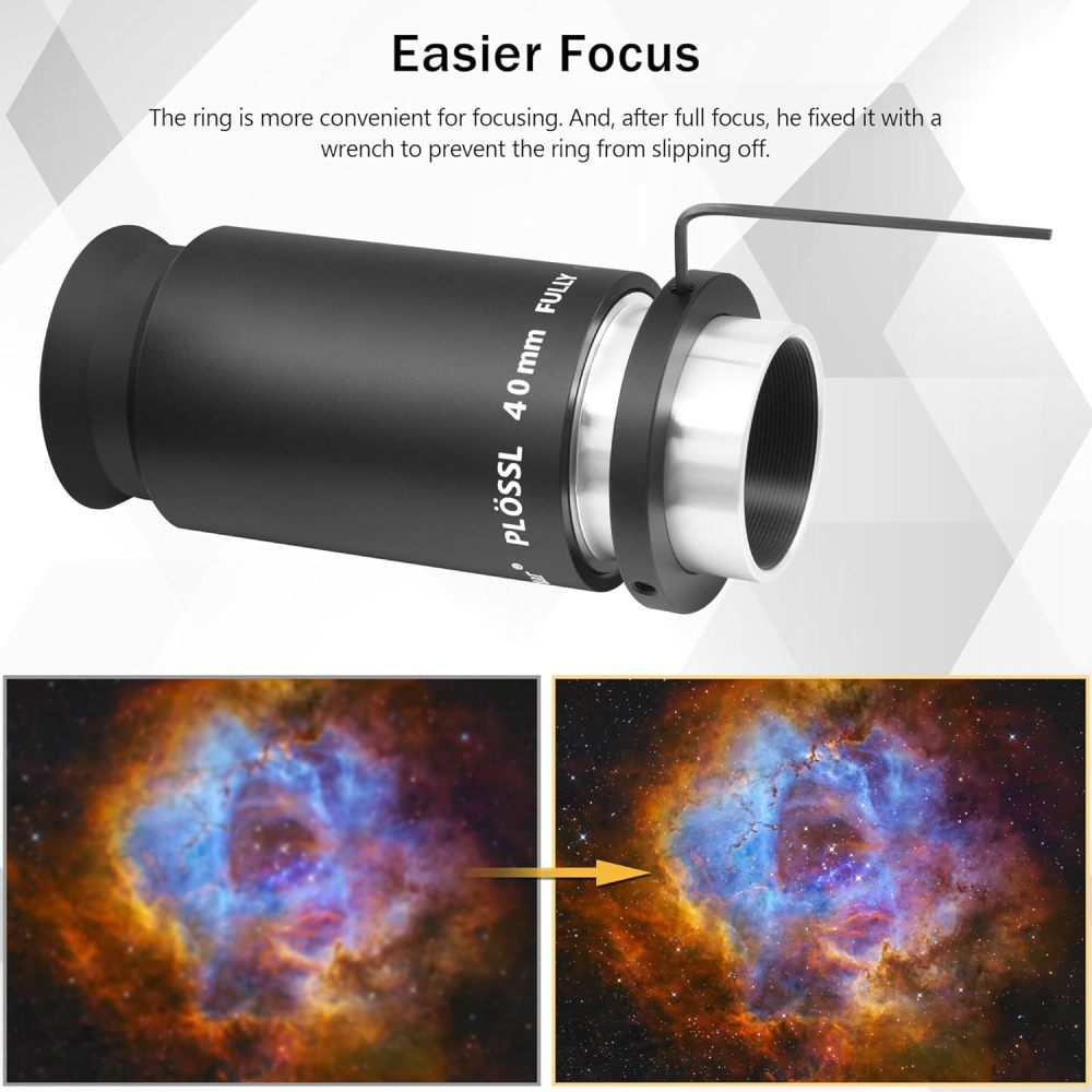 Astromania 1.25" Telescope Eyepiece Parfocal Rings, Set of Three