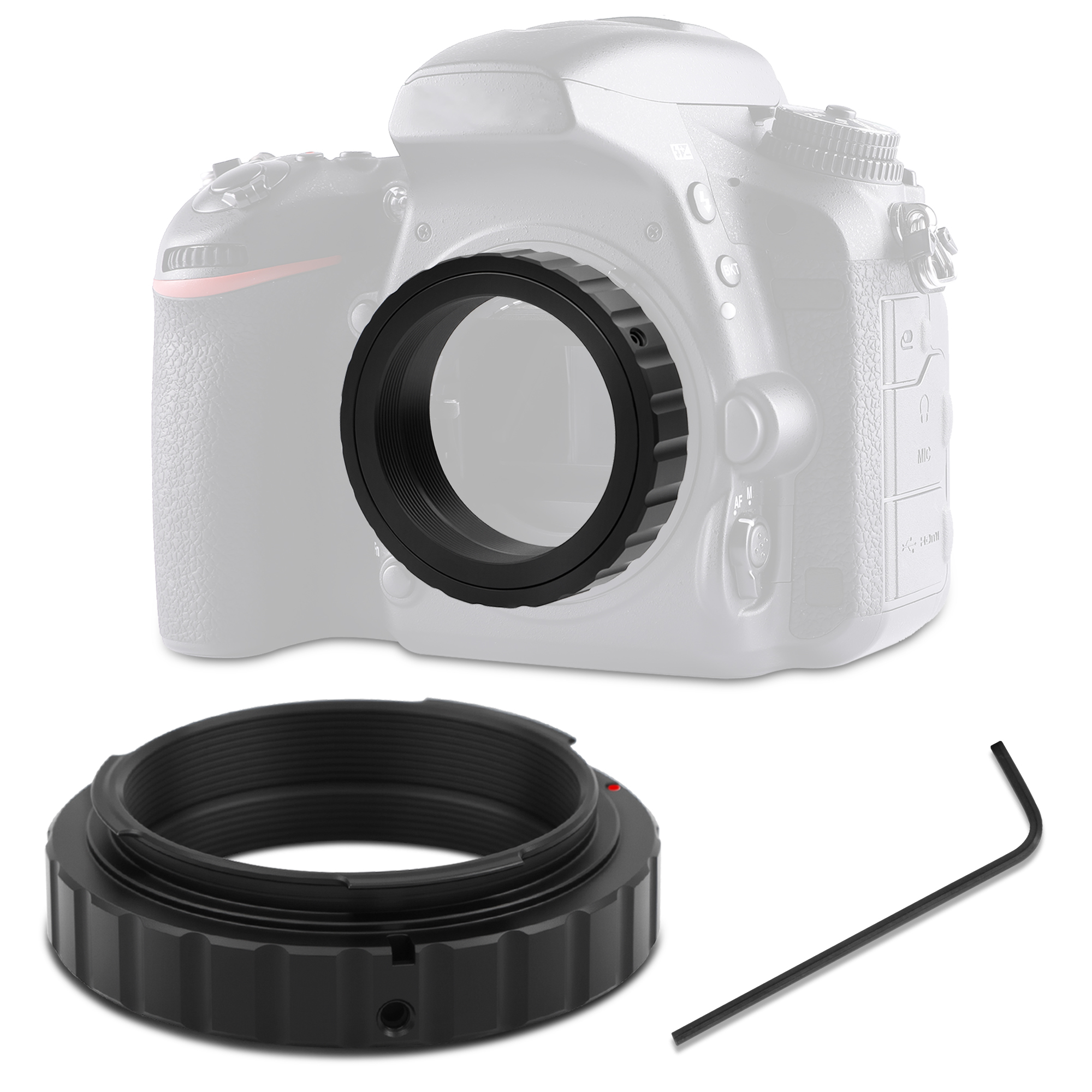 Astromania Metal T-ring Adapter for Nikon DSLR/SLR (Fits all Nikon DSLR/SLR Cameras)